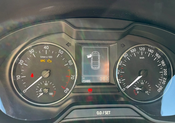 Skoda Octavia cena 60900 przebieg: 73500, rok produkcji 2016 z Kalisz małe 121